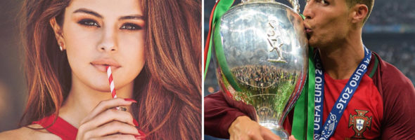 Selena Gómez es desplazada por Cristiano Ronaldo en Instagram