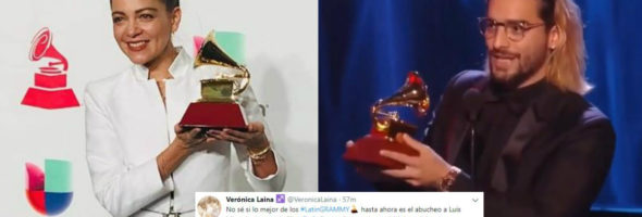 Dicen que a Natalia Lafourcade no le gustó que Maluma ganara un Latin Grammy (VÍDEO)