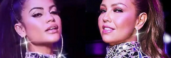 Thalía y Natty Natasha se quedan sin playback a medio concierto y todos escucharon sus verdaderas voces